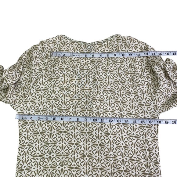 Skemo Cover Up Dress | S | Tan White | Tasseled Crochet Beaded | Beachy Resort - Picture 8 of 13